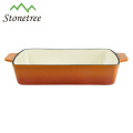 Rectangular Porcelain Enamel Cast Iron Roasting Pan